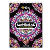 Finoly Mandalas Malbuch für Erwachsene mit 30 Illustrationen | Ausmalbuch für Erwachsene Reduzieren Stress | Mandala Buch für Erwachsene A4 | Premium Papier | Spiralbindung (Nacht, Band I)