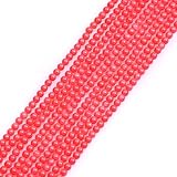 Gem-Inside 2 mm rosa Koralle runde Edelsteinperlen zur Schmuckherstellung, 38,1 cm, gefärbte natürliche Koralle, 190–200 Stück pro Strang