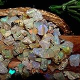 Roh-Opal-Kristalle – echter natürlicher AAA-Opal, Gramm-Lot, Reiki-Kristalle und Heilsteine, Schmuckherstellung, Edelstein, ultra-feuerhemmender Opal, Opalstein (Mix Fire 25 Gramm)