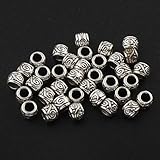 Zwischenteile Tibet Silber Perlen Spacer Metallperlen 4mm 100stk Tube/Röhre Zwischenperlen Für Basteln Schmuck Kette Armband Schmuckteile F224