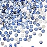 OLYCRAFT Über 178~189 Stück Natürliche Sodalith Perlen 6mm Natur Blaue Sodalith Perlen Runde Lose Edelsteinperlen Energiestein für Ohrringe Armbänder Halsketten Schmuckherstellung