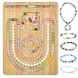Artlatu Bambus-Perlenbretter zur Schmuckherstellung, 24,9 x 18,8 cm, Armbandbrett für Schmuckherstellung, Basteln Sie Ihre einzigartigen Armbänder und Halsketten