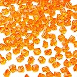 AWARDSEN 500 Stück Orange Acryl Deko Diamanten, Edelsteine für Hochzeit, Kunsthandwerke Deko, Glitzersteine, dekosteine, Party, Vasenfülle, Muggelsteine Bunt
