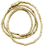 Kanthi Mala aus natürlichem Tulsi-Holz, braun, 108 + 1 Basilikum-Stiel, Roserieperlen, Halsmala, 1 Stück
