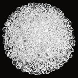 Orientrea 500 Gramm Bergkristall Trommelsteine, Mini Bergkristall Edelsteine Ladesteine Granulat/Mini Chips, Bergkristall Heilsteinen, In Einer Geschenkbox verpackt