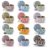 Obisesio Scented Candle Set, 12 Pack Candles for Home Scented, Aromatherapy Candle Set Gift, 2.5 oz Long Lasting Soy Candles for Men, Women, Friends Birthday, Mother's Day, Valentine Bath SPA