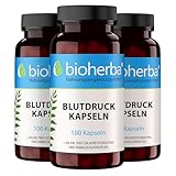 Blutdruck-Formel mit Kalium – 300 Kapseln mit Weißdorn- & Weinreben-Extrakt von BIOHERBA PZN 17192564