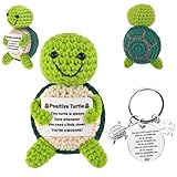 Hpbaggy Positive Schildkröte, Schildkröte Pocket Hug Puppe mit schildkröte Schlüsselanhänger, Glücksbringer SchildkrötE, Motivationsgeschenke, Gute Besserung Geschenk, Einschulung Geschenk