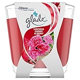 Glade Décor Duft-Kerze im Glas, Cherry & Peony (fruchtig), 6er Pack (6 x 70 g)