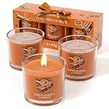 CHILLFLAME Zimtkerzen-Geschenkset für Sie, Geburtstagsgeschenke für Frauen, Kerzen Geschenke für Frauen und Männer (Farbe, 200g)