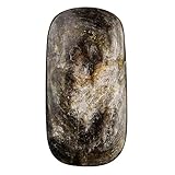 Muskovit Glimmer oval groß Edelstein Anhänger gebohrt 5 cm