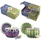 Yinuo Mirror Geschenke für Frauen, 2 * 70g Duftkerzen Geschenkset für Frauen, Sojawachs Aromatherapie Kerzen für Muttertag,Weihnachten,Geburtstag, Valentinstag, Bad, Yoga