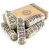 MUT22 5 Salbei und Lavendel 10 cm Premium Kalifornischer, 100% natürlich und reinigend, ideal für spirituelle und energetische Rituale