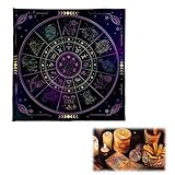 LONZIKP Altar Zubehör Tarot-Tuch aus Samt Altartuch für Rituale Esoterik Zubehör Samttuch für Tarotkarten & Pendel