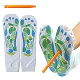 Reflexzonen Socken mit Massagewerkzeug, Fußreflexzonen Socken Massage Socken Norelie Socken Neuropathie Akupressur Socken für Frauen Füße Entspannun EU 35.5-39