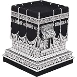 Ilm Verlag Islamische Heimdekoration, Dekomodell der Kaaba in Silber, Nachbildung der berühmten Kaaba, Kaba, Kabe, Prophet Muhammed, Dekoartikel,Tischdeko, Decor, (Groß)