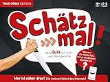 Schätz mal! True Crime Edition: Das Quiz mit Lach- und Staungarantie | Ab 18 Jahre | 2-8 Spieler | Spiel, White