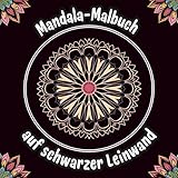 Mandala-Malbuch auf schwarzer Leinwand: Eine achtsame Farbreise auf dunklen Seiten