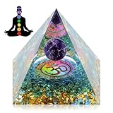 edelsteine heilsteine 1 Stück Orgonit Pyramide Pyramide Orgonit Pyramiden 3D Kristalle Pyramide Geschnitzte Pyramide Dekoration für Schreibtisch Wohnzimmer Schlafzimmer Büro Geschenkartikel