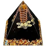 IXTIX Orgonit Pyramide Reiki Healing Natürliche Kristall, Heilkristalle für Wahrsagungsmeditation Yoga Gleichgewicht 6 * 6CM, Glückssteine für 12 Sternzeichen (Citrin)