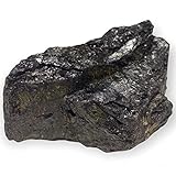 Turmalin Rohstein Natürlicher Stein schwarz Schörl groß Naturstein Naturbelassen Quarz Heilstein Schutz Mineral (30-60gr.)