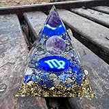 6cm Natürliche Lapis Lazuli Jungfrau Pyramide Quarz Kristall Orgonite Desktop Kunst Dekor