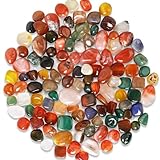 SOSMAR - 150g Buntes Edelsteine Trommelsteine Set - Natur Achat Kristall Halbedelsteine Kieselsteine für Aquarium Blumentopf Schatzsuche Schmuckherstellung Deko Steine