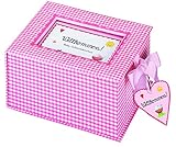Baby-Schatzkästchen 'Willkommen!' (rosa): Aufbewahrungsbox