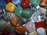 AMAHOFF Jumbo Edelsteine (1kg) - hochwertige Trommelsteine - einzigartige Auswahl - 20-24 Steine - Bergkristall & Rosenquarz