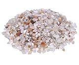 Mondstein Mini Trommelsteine | Edelstein Chips 100 Gramm | 2-5 mm Durchmesser | Lebensquelle Plus