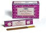 Satya Mumbai Mystic Yoga Räucherstäbchen, 12 Boxen x 15 g.