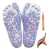 FußReflexzonen Socken Weiche Elastizität Genauige Akupressursocken mit Reflexzonenmassage Schmerzlinderung Fußmassage Socken für Männer Männer