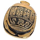 Warmhm Ägyptische Käferverzierung Ägyptische Käferfigur Altägyptische Artefakte Ägyptischer Skarabäus-amulett-anhänger Ägyptisches Skarabäus-Spielzeug Reisen Insekt Haushalt Harz
