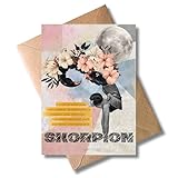 WBdesignz Grußkarte mit Umschlag - Waage Astrologie Sternzeichen edel modern Geburtstagskarte Geburtstag Astrologie modern Spiritualität Kunst (DIN A6) (Skorpion Frau)