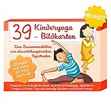 Kinderyoga Bildkarten, 39 Yogakarten mit Bildern und Reimen, Yoga Karten für Kinder, Yoga Übungen anschaulich erklärt