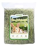 Heu-Heinrich® 1kg Bio-Kräuterheu - Bergwiesenheu aus dem Naturpark Thüringer Wald - Streu für Nager - Kaninchen, Meerschweinchen, Hamster, Hasen und Nager Futter