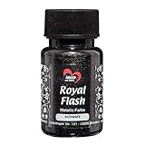 Ideen mit Herz Royal Flash, Acryl-Farbe, metallic, mit feinsten Glitzerpartikeln, 50 ml (schwarz)