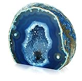 Serafino Brasilianische Achat-Geode - Natürlicher Heilkristall für Meditation, Reiki, Heimdekoration & spirituelle Geschenke - Einzigartiger Energiestein