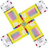 Magic Relight Geburtstagskerzen - 40 Stück Kuchenkerzen Fun Prank Kit Kuchen Tricks und Dekorationen Trickkerze für Geburtstag, Party, Weihnachten, Feier