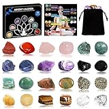 Edelstein Adventskalender 2025 Kinder, 24 Tägiger Adventskalender Kristalle Heilsteine Natürlichen Chakra Steinen Heilsteinen Jungen Mädchen, Spirituelles Geschenk Yoga Meditation Sammlerstücke