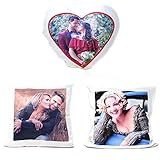 MyPrezzie Kissen mit Foto - personalisiert mit deinem eigenem Foto - Kopfkissen mit Foto (Normal, Herzkissen, Flauschiges Kissen)| Geschenk, Valentinstag, Verlobung