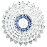 FALAQ Islamische Wandkunst aus Metall, 91,4 x 91,4 cm, 99 Namen Allahs, Wanddekoration, schöne arabische Kalligraphie, islamische Geschenke und Ramadan-Dekorationen für Zuhause, muslimische Hochzeiten