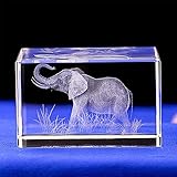 YATOSEEN 3D Laser Kristall Elefanten Ornament-Figur Geschenke, Heimdekoration, Basteln, Elefant, Geschenkideen für Elefantenliebhaber, Freundin, Ehefrau, Mutter, Paare, Jahrestag