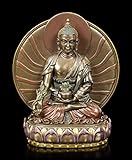 Figuren Shop GmbH Bhaisajyaguru Buddha-Figur der Medizin | Deko-Figur, bronziert und coloriert, H 15,5 cm