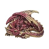 Nemesis Now Aaden Drachenfigur, rot und goldfarben, Harz, 10.2cm