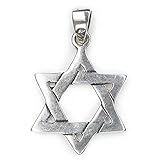 Drachensilber Davidstern Anhänger Silber Schmuck 925 Sterlingsilber Hexagramm alter jüdischer Silberanhänger