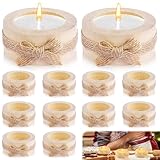 Teelichthalter Holz Ohne Zusatzstoffe Holz Timber Pile Kerzenhalter 5.8x2.5cm Teelichthalter Wooden Candle12stk Kerzenhalter aus Holz Nicht zu Knacken für Hochzeiten Halloween Weihnachten