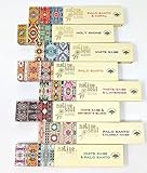Native Soul Räucherstäbchen 8er Pack mit JRose Räuchergefäß - Palo Santo, Weißer Salbei, Lavendel, Drachenblut, Copal & More - Aromatisches Verwischen & Meditation - langanhaltender Duft