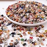 Fizdoqg 500g Edelstein Mix Mischung 8-12mm Edelsteine für Kinder Mini Trommelsteine Kleine Edelsteine Halbedelsteine für Dekoration, Edelsteinspiel, Kindergeburtstag