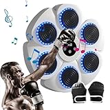 Orgonite 40cm Music Boxing Machine, Musikboxmaschine Wand - Boxmaschine mit 9 Modi 18 Gänge, Smart Boxmaschine mit Musik Unterstützt Blueto-oth, Musik Box Maschine mit Halbfingerhandschuhe